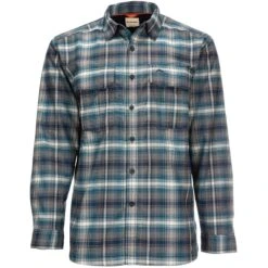 Men's ColdWeather Long Sleeve Shirt 7 Men's ColdWeather Long Sleeve Shirt -Patagonia Shop 10777 197 coldweather ls shirt atlantis steel plaid f21 front