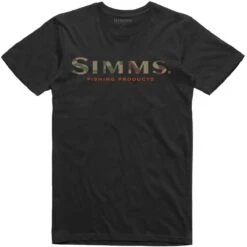 Men's Simms Logo T-Shirt -Patagonia Shop 12803 001 Simms Logo Tee Black s21 1