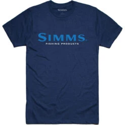 Men's Simms Logo T-Shirt -Patagonia Shop 12803 195 P 1 Ms Simms Logo Tee Dark Moon Heather Front 1