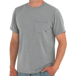 Men's Bamboo Flex Pocket Tee 20 Men's Bamboo Flex Pocket Tee -Patagonia Shop 21 M FlexPocketTee HeatherGraphite 1