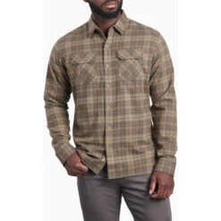KUHL Men's Dillingr Flannel Shirt -Patagonia Shop 7186 Dillingr Flannel LS Kovert Olive Front c44f58c9 03cf 4035 8e8f 909679967177