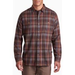 KUHL Men's Fugitive Flannel Shirt -Patagonia Shop 7202 fugitive flannel ls fire stone front pdp photo aebc6d3f 56fd 46bd a8f7 09d5391aee05
