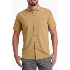 KUHL Men's Optimizr Short Sleeve -Patagonia Shop 7316 Optimizr SS Honey Maple Front