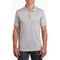 Men's AirKuhl Polo 9 Men's AirKuhl Polo -Patagonia Shop 7344 airkuhl polo cloud gray front