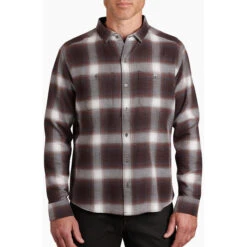 KUHL Men's Law Flannel Long Sleeve -Patagonia Shop 7373 law flannel ls deep mahogany front pdp photo 3b454f2f 5d97 4e5e 8bf9 23db1fe5cf76