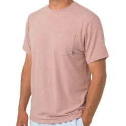 Men's Bamboo Flex Pocket Tee 16 Men's Bamboo Flex Pocket Tee -Patagonia Shop M FlexPocketTee HeatherAdobeRed 1