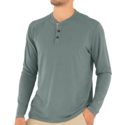 Men's Bamboo Flex Henley -Patagonia Shop M Flex Henley Balsam 1