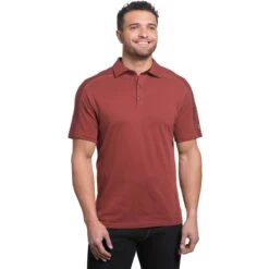 KUHL Men's Wayfarer Short Sleeve Polo Shirt -Patagonia Shop Men s Wayfarer 7242 Sundried Tomato