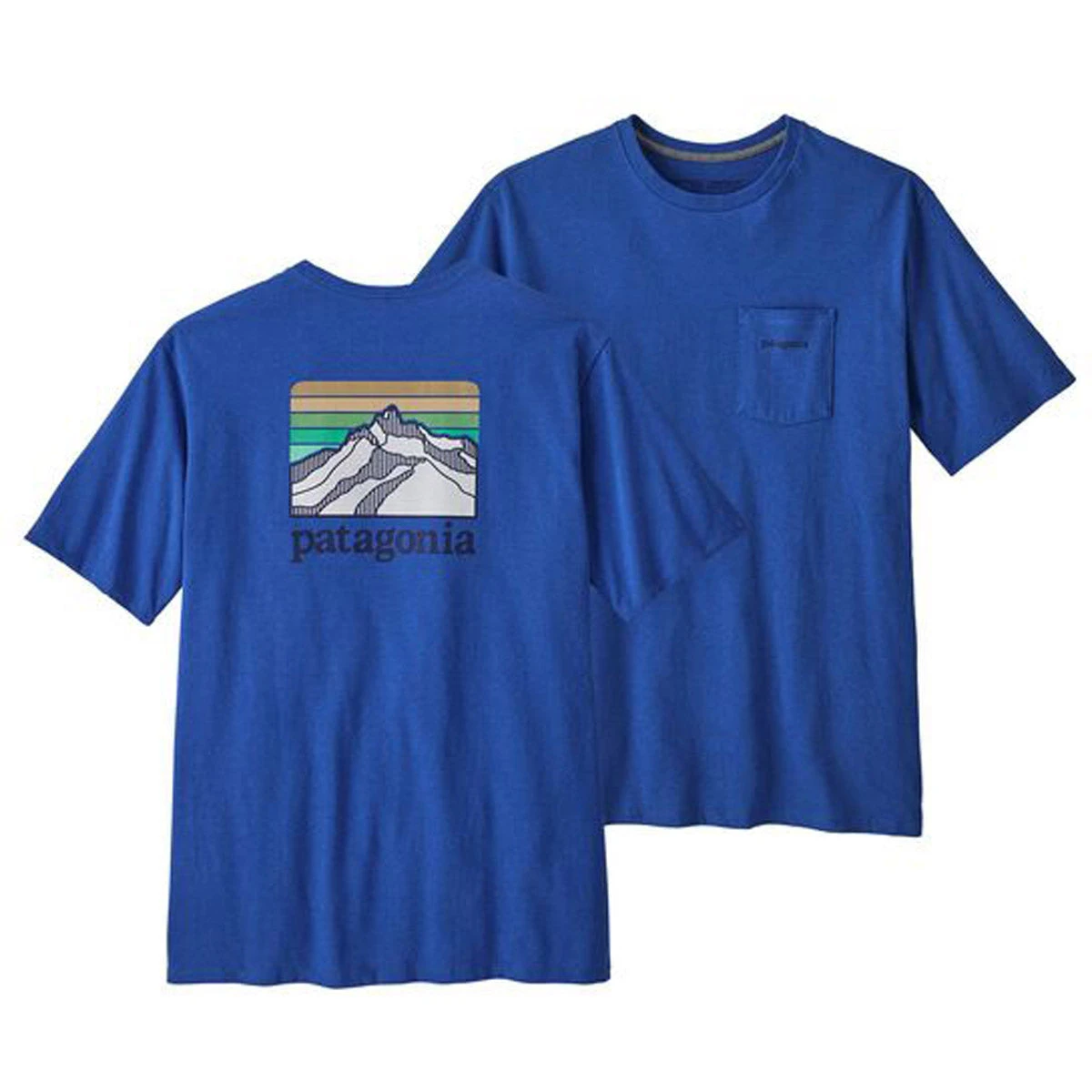 Patagonia Men's Line Logo Ridge Pocket Responsibili-Tee 6 Patagonia Men's Line Logo Ridge Pocket Responsibili-Tee - Image 6