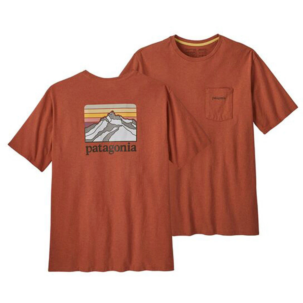 Patagonia Men's Line Logo Ridge Pocket Responsibili-Tee 8 Patagonia Men's Line Logo Ridge Pocket Responsibili-Tee - Image 8