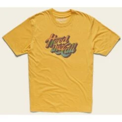 Men's Howler Electric Stencil T-Shirt -Patagonia Shop S21 Select T HTC Flourish Pale Yellow Flat 1