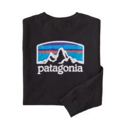 Patagonia Men's Long-Sleeved Fitz Roy Horizons Responsibili-Tee -Patagonia Shop WBF21 38514 BLK 1