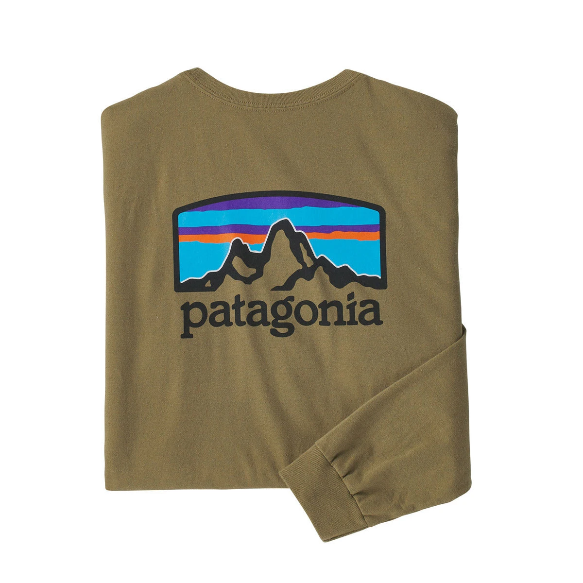 Patagonia Men's Long-Sleeved Fitz Roy Horizons Responsibili-Tee 4 Patagonia Men's Long-Sleeved Fitz Roy Horizons Responsibili-Tee - Image 4