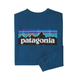 Patagonia Men's Long-Sleeved P-6 Logo Responsibili-Tee -Patagonia Shop WBF22 38518 WAVB 1