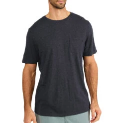 Men's Bamboo Heritage Pocket Tee -Patagonia Shop heritage pocket tee heritage black men top 1 1